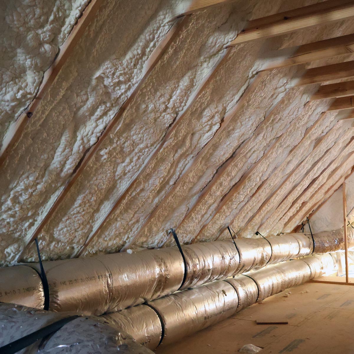 insulation-in-attic-of-residential-home insulation in attic of residential home