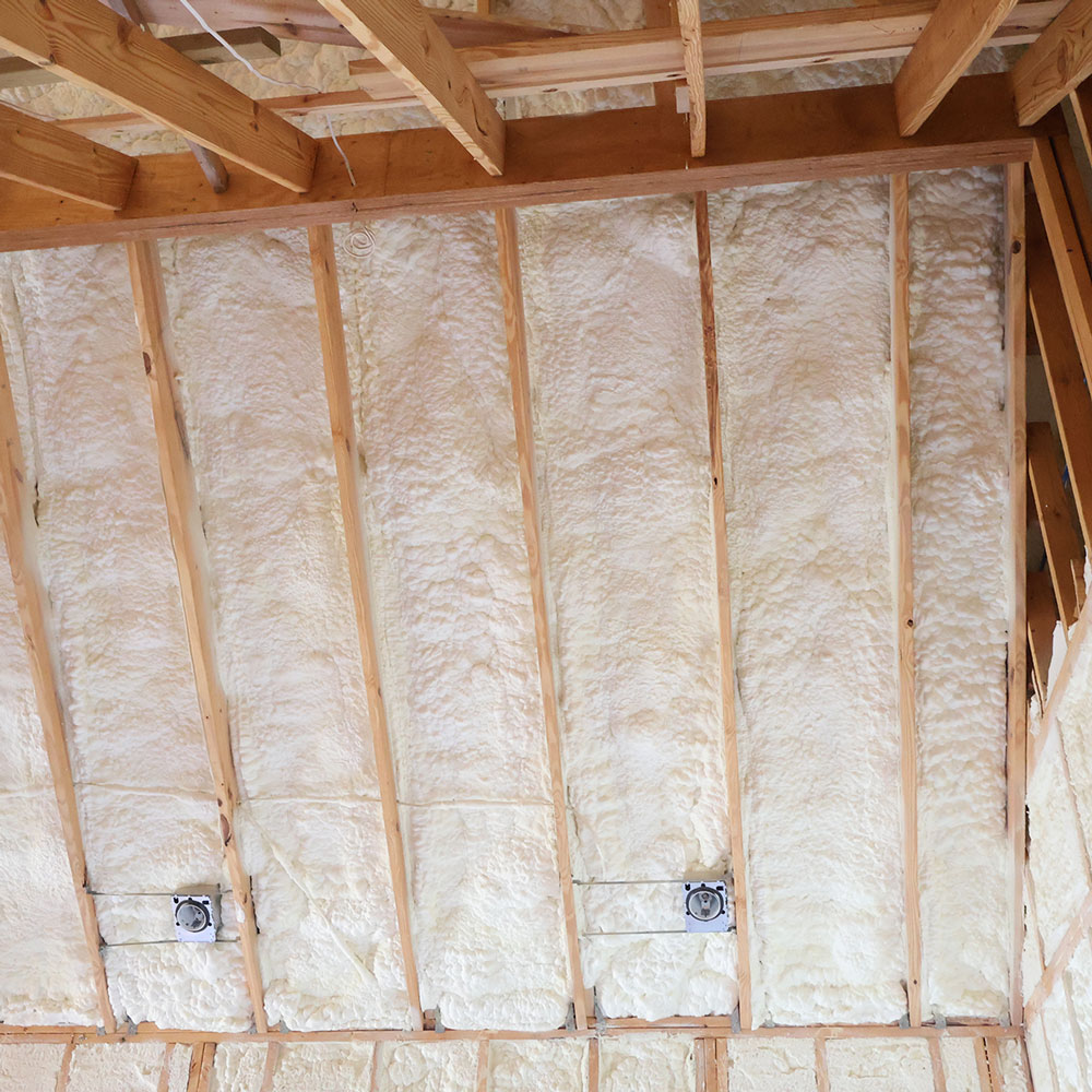 spray foam insulation in walls